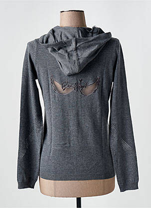 Gilet manches longues col rond gris BREIZH ANGEL femme