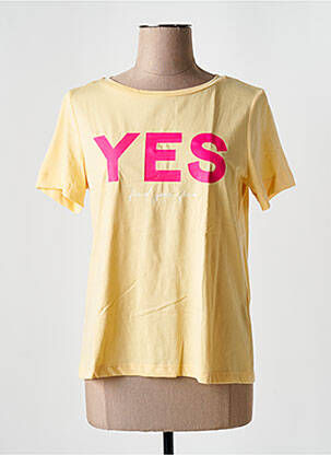 T-shirt sérigraphie manches courtes jaune STREET ONE femme