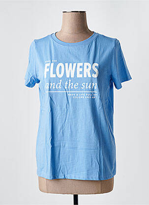 T-shirt sérigraphie manches courtes bleu STREET ONE femme