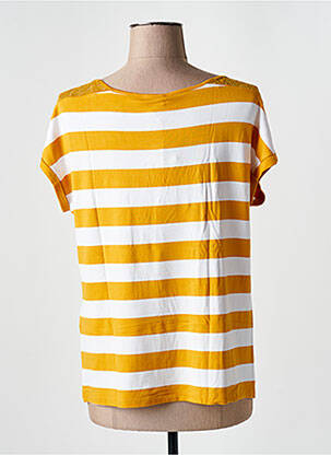 T-shirt stretch manches courtes jaune STREET ONE femme