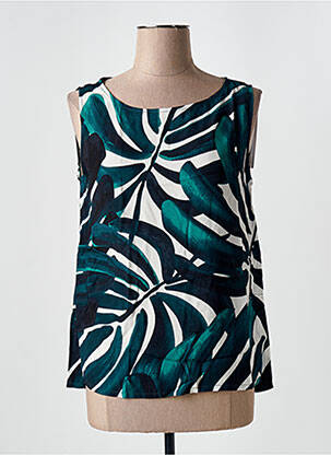 Top coupe fluide sans manche vert STREET ONE femme