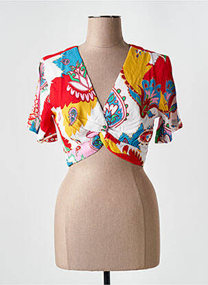 Top manches courtes manches courtes rouge LES TROPEZIENNES PAR M.BELARBI femme