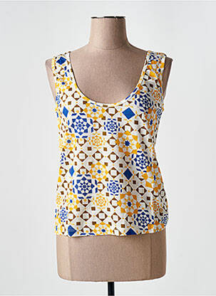 Débardeur jaune LES TROPEZIENNES PAR M.BELARBI pour femme