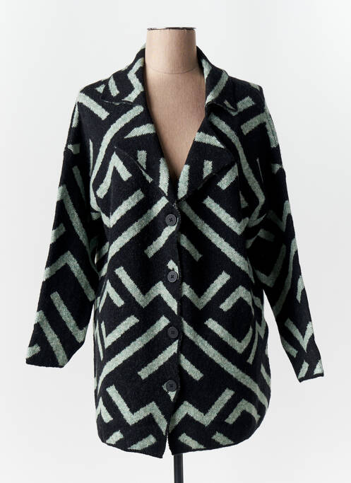 Gilet manches longues coupe cintrée vert STREET ONE femme