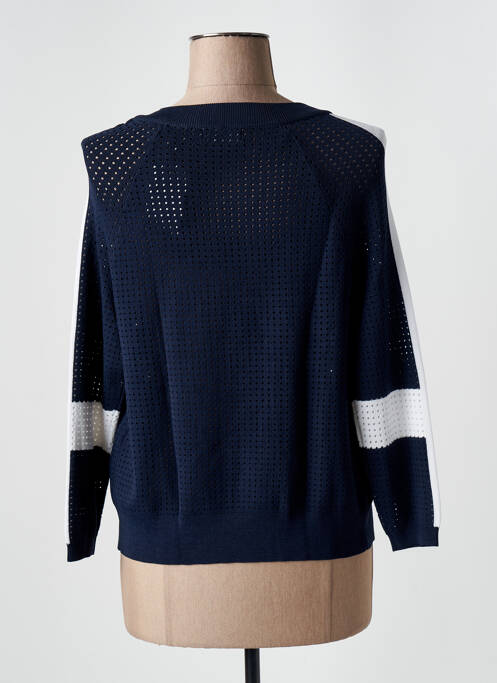 Gilet manches longues bleu GEISHA pour femme