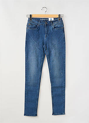 Jeans skinny effet usé délavé taille ajustable bleu GARCIA garçon