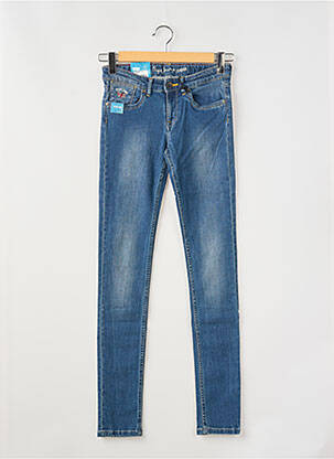 Jeans skinny stretch taille ajustable bleu PEPE JEANS fille