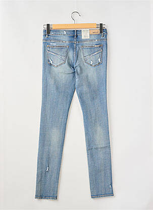 Jeans coupe slim effet usé délavé taille ajustable bleu GARCIA fille