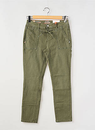 Jeans coupe slim stretch taille normale vert STREET ONE femme