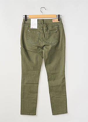 Jeans coupe slim stretch taille normale vert STREET ONE femme