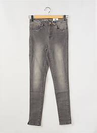 Jeans skinny taille basse taille ajustable noir GARCIA fille