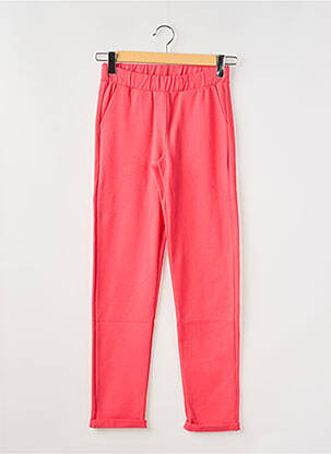 Jegging tissage jersey taille élastique rose GEISHA fille