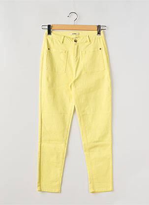 Jeans coupe slim taille normale taille ajustable jaune GARCIA fille