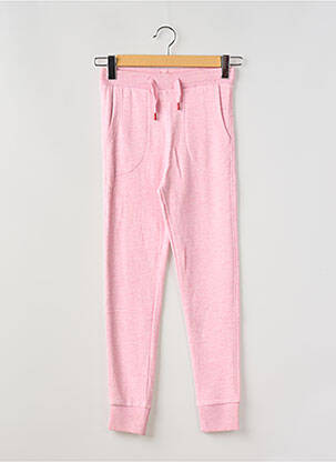 Jogging tissage chiné taille élastique rose COMPAGNIE DE CALIFORNIE fille