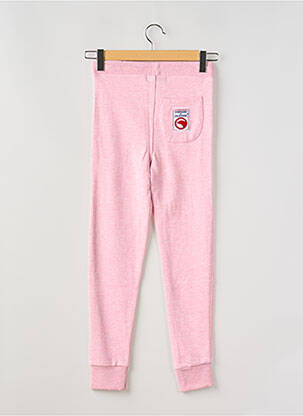 Jogging tissage chiné taille élastique rose COMPAGNIE DE CALIFORNIE fille