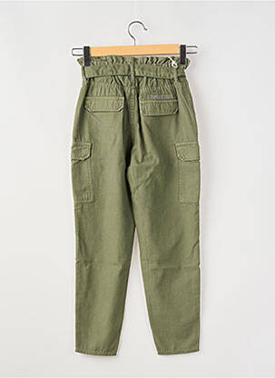 Pantalon cargo resserrée sur le bas taille élastique vert LE TEMPS DES CERISES fille