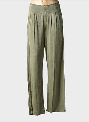 Pantalon droit taille élastique taille élastique vert WAY (WAY ARE YOU) BY IKKS fille