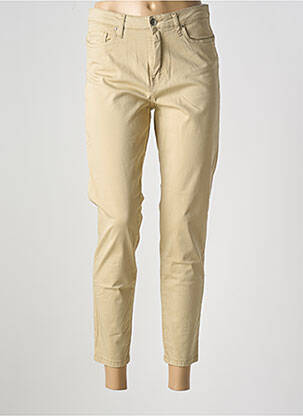 Pantalon 7/8 stretch taille normale beige LCDN femme