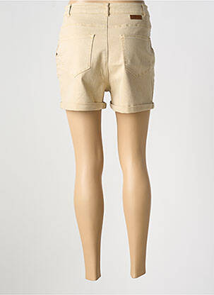 Short tissage denim taille haute beige WAY (WAY ARE YOU) BY IKKS femme