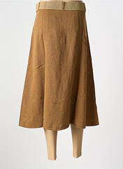 Jupe mi-longue marron GEISHA pour femme seconde vue