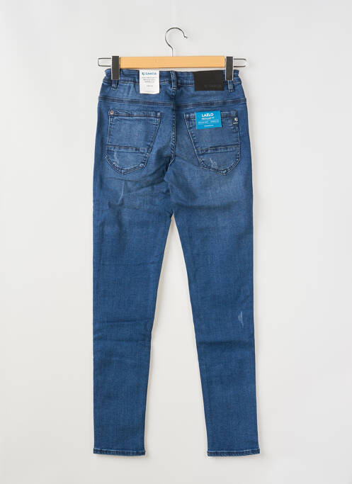Jeans skinny effet usé délavé taille ajustable bleu GARCIA garcon