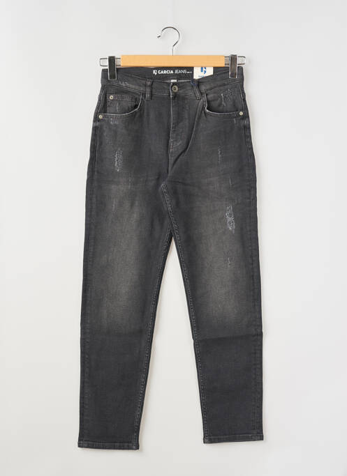 Jeans coupe droite stretch taille ajustable noir GARCIA garcon