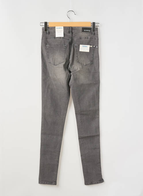 Jeans skinny taille basse taille ajustable noir GARCIA fille