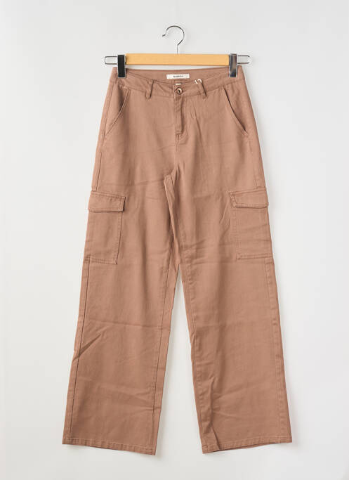 Pantalon cargo coupe droite marron GARCIA fille