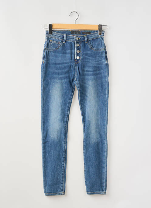Jeans coupe slim bleu GUESS pour fille