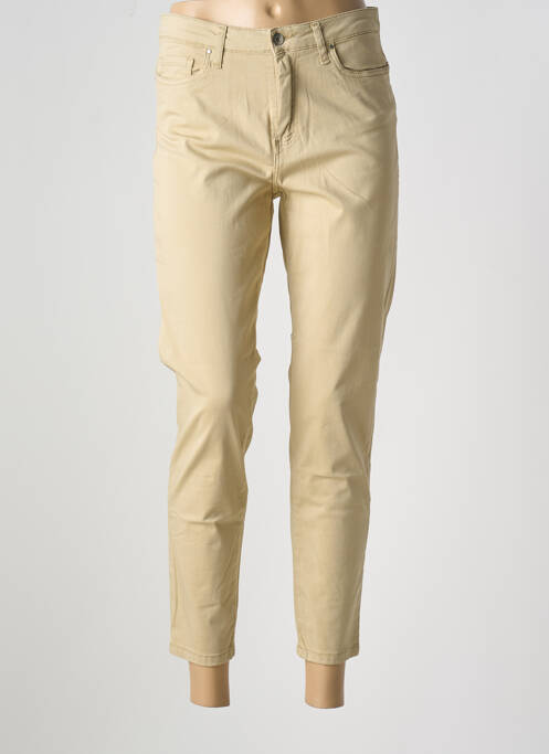 Pantalon 7/8 beige LCDN pour femme