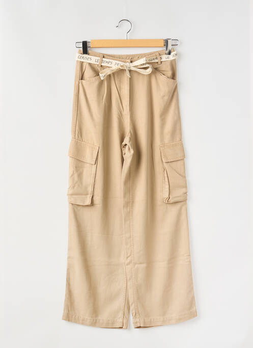 Pantalon cargo beige LE TEMPS DES CERISES pour fille