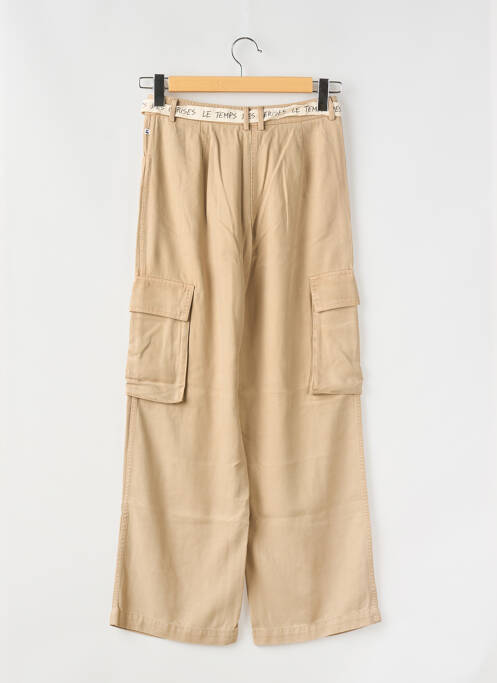 Pantalon cargo beige LE TEMPS DES CERISES pour fille