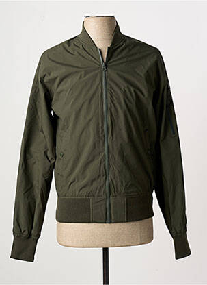 Doudoune manches longues sans capuche vert SCHOTT homme