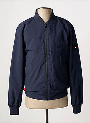 Doudoune manches longues sans capuche bleu TOMMY HILFIGER homme