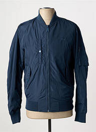 Doudoune manches longues sans capuche bleu SCHOTT homme