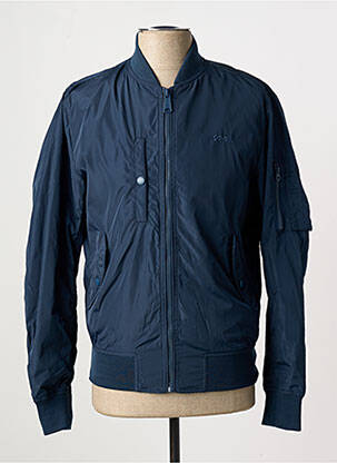 Doudoune poches sans capuche bleu SCHOTT homme