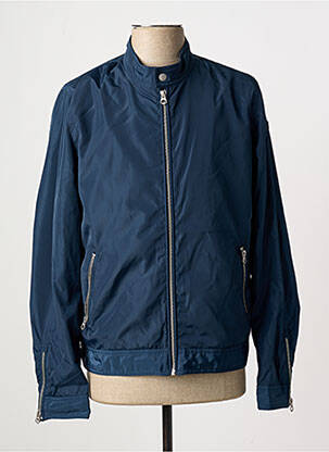 Doudoune manches longues sans capuche bleu SCHOTT homme