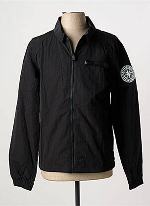 Coupe-vent poches sans capuche noir DOUBLEHOOD homme