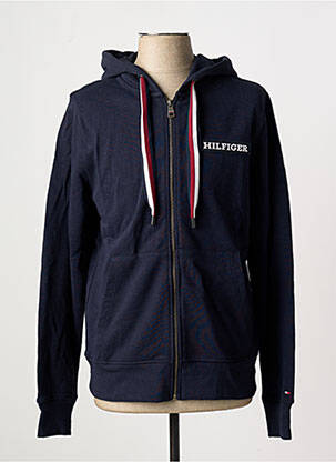 Veste casual resserrée sur le bas bleu TOMMY HILFIGER homme