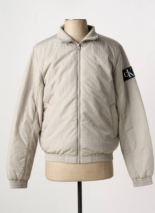 Doudoune manches longues sans capuche gris CALVIN KLEIN homme