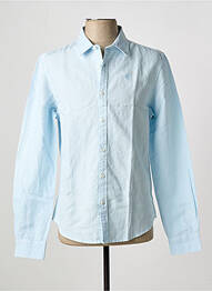 Chemise manches longues coupe droite bleu FREEMAN T.PORTER homme
