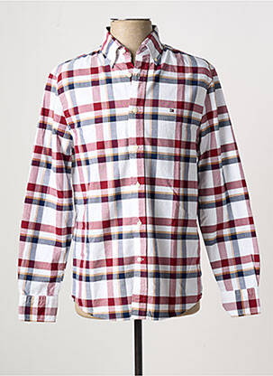 Chemise manches longues coupe droite blanc TOMMY HILFIGER homme