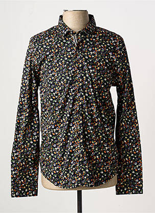 Chemise manches longues coupe droite noir SUN VALLEY homme