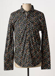 Chemise manches longues coupe droite noir SUN VALLEY homme