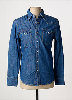 Chemise manches longues coupe droite bleu LEVI'S homme