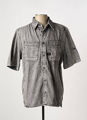 Chemise manches courtes coupe droite gris G STAR homme