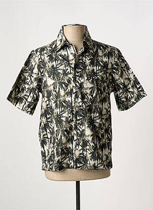 Chemise manches courtes imprimé tie and dye noir ARMANI EXCHANGE homme