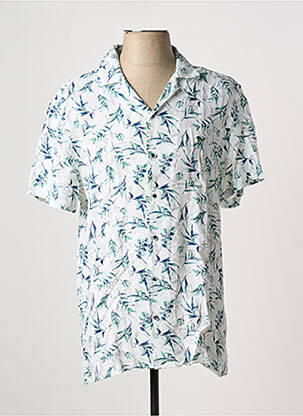 Chemise manches courtes imprimé fantaisie blanc BENSON & CHERRY homme