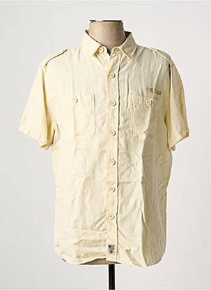 Chemise manches courtes coupe droite beige FREEMAN T.PORTER homme