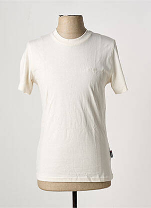 T-shirt coupe cintrée manches courtes blanc SCHOTT homme